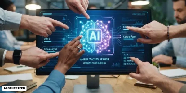 KI Account Sharing (Bild: Magnific AI)