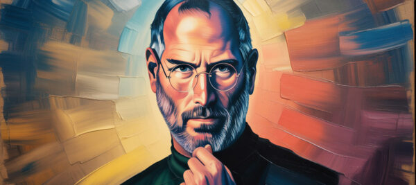 Steve Jobs Ölgemälde (Bild: Freepik AI)