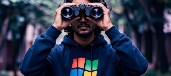 Windows-Spion (Bild: Magnific AI)